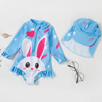 Cute Quick-Drying One-Piece Baby Swimsuit