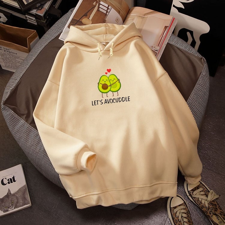 Avocado Hoodie Sweatshirt for Men and Women Plus Velvet | Streetwear