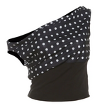 Retro Polka Dot One-Shoulder Crop Top for Women
