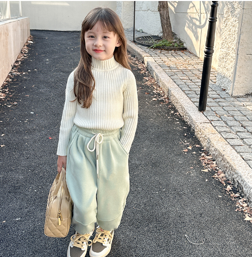 Girls' Half Turtleneck Sweater
