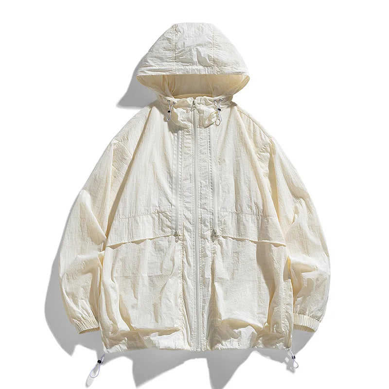 2024 Men's Ultra-Thin Hooded Windbreaker Jacket