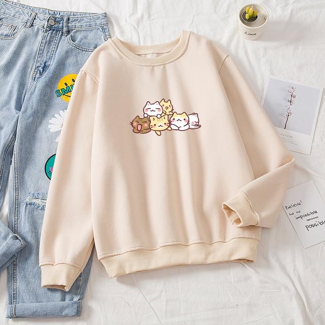 Printed Loose Casual Sweater for Men and Women