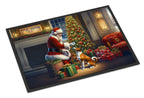 Basenji and Santa Claus Doormat