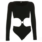 Lingerie with Sexy Ring, Hollow Waist, Body Shaping Suit