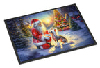 Chinese Crested and Santa Claus Doormat