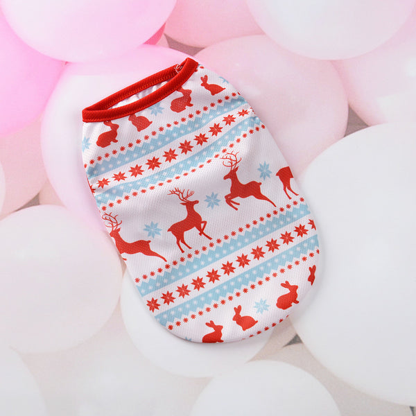 Cartoon Christmas Vest for Teddy Dogs