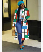 Lapel Windbreaker Jacket for Stylish Outerwear