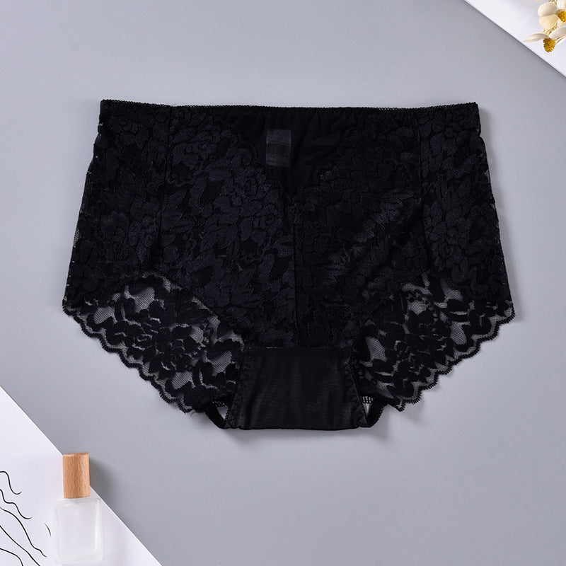 Lace Mid-Rise Sheer Mesh Thong for Comfort and Style