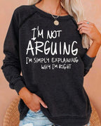 Casual Printed Sweatshirt for Spring and Autumn | Streetwear
