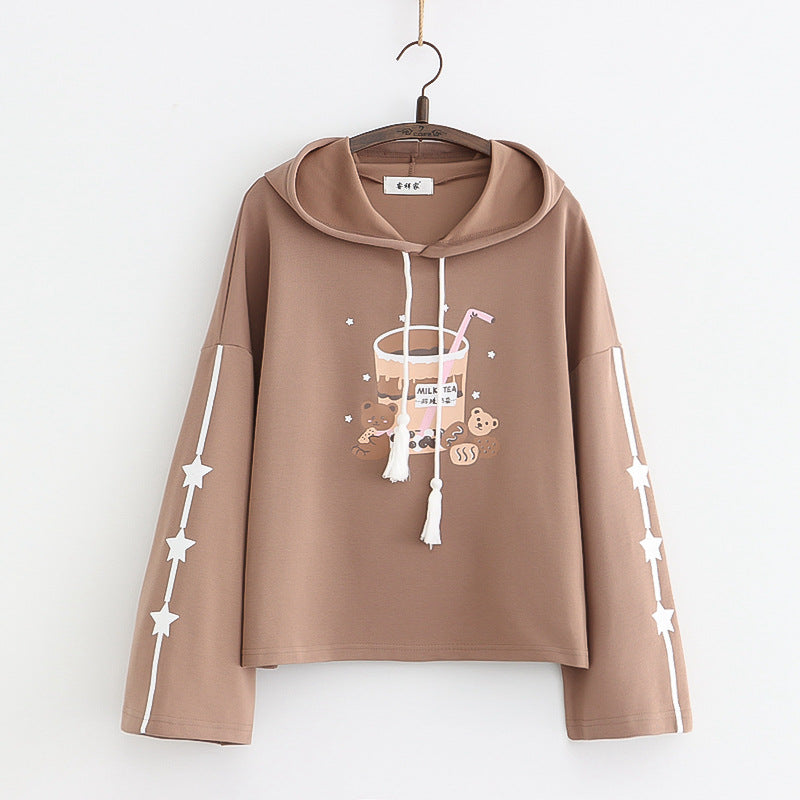 Cute 3D Cat Sweater - Thin Long-Sleeved Hoodie