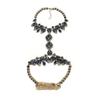 Exaggerated Bikini Long Necklace with Body Chain