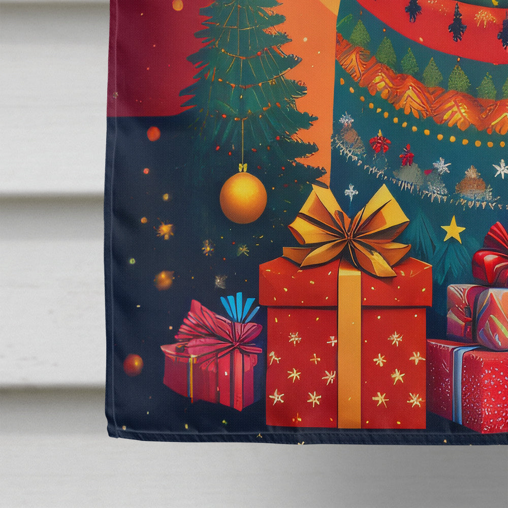German Shepherd Holiday Christmas House Flag