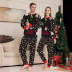 Christmas Family Pajama Set with Santa Print