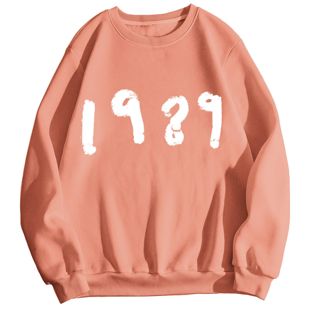 Casual Long Sleeve Loose Round Neck Sweater 1989