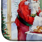 Cookies with Santa Claus Father Christmas Dish Drying Mat