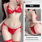Lace Three-point Free Size Lingerie Pajamas
