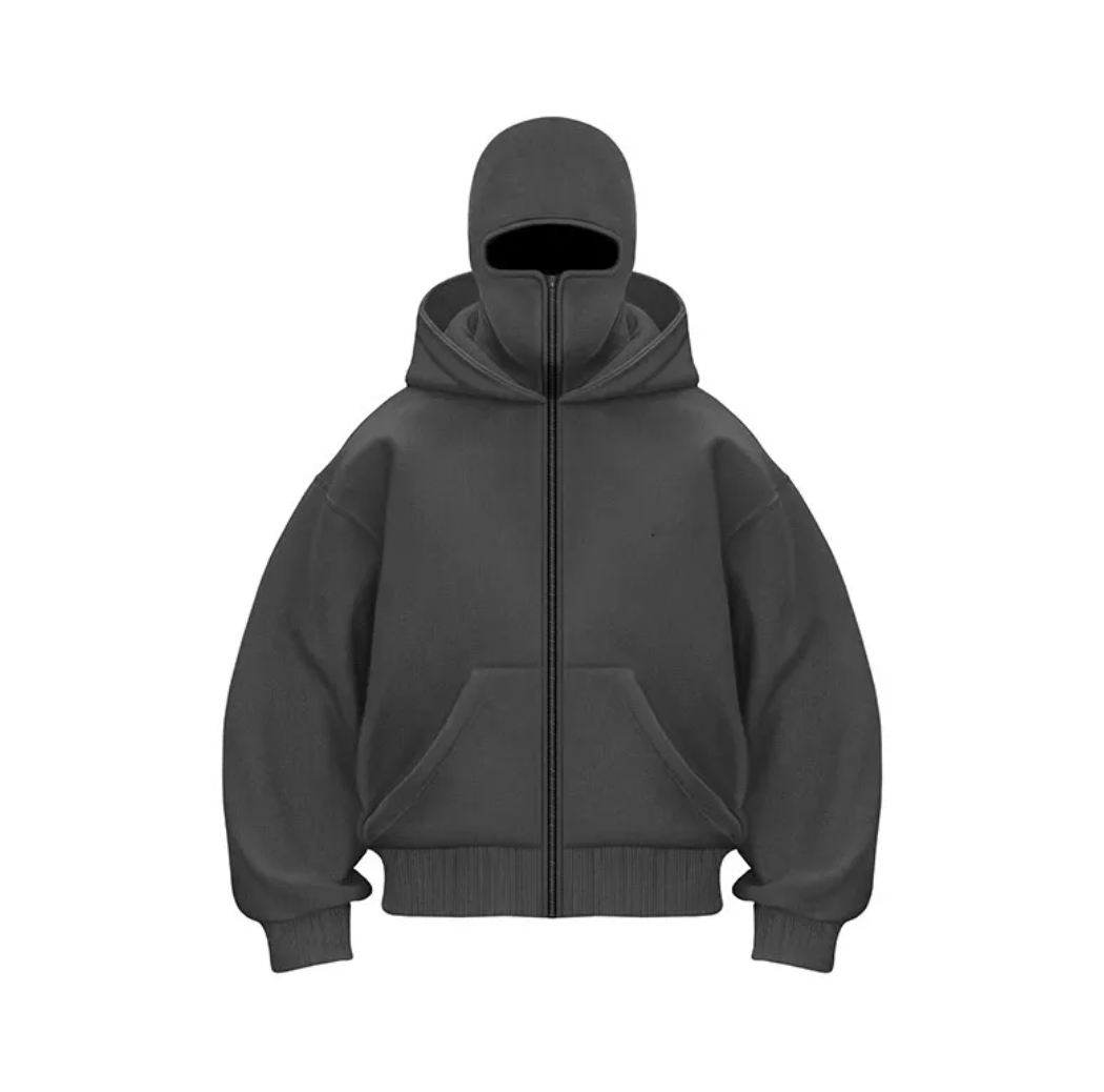 Fleece-Lined Double Hood Sweater