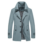 Mid-Length Windbreaker for Young Men