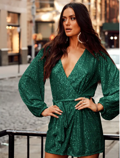 Women's Long Sleeve Cardigan Dress