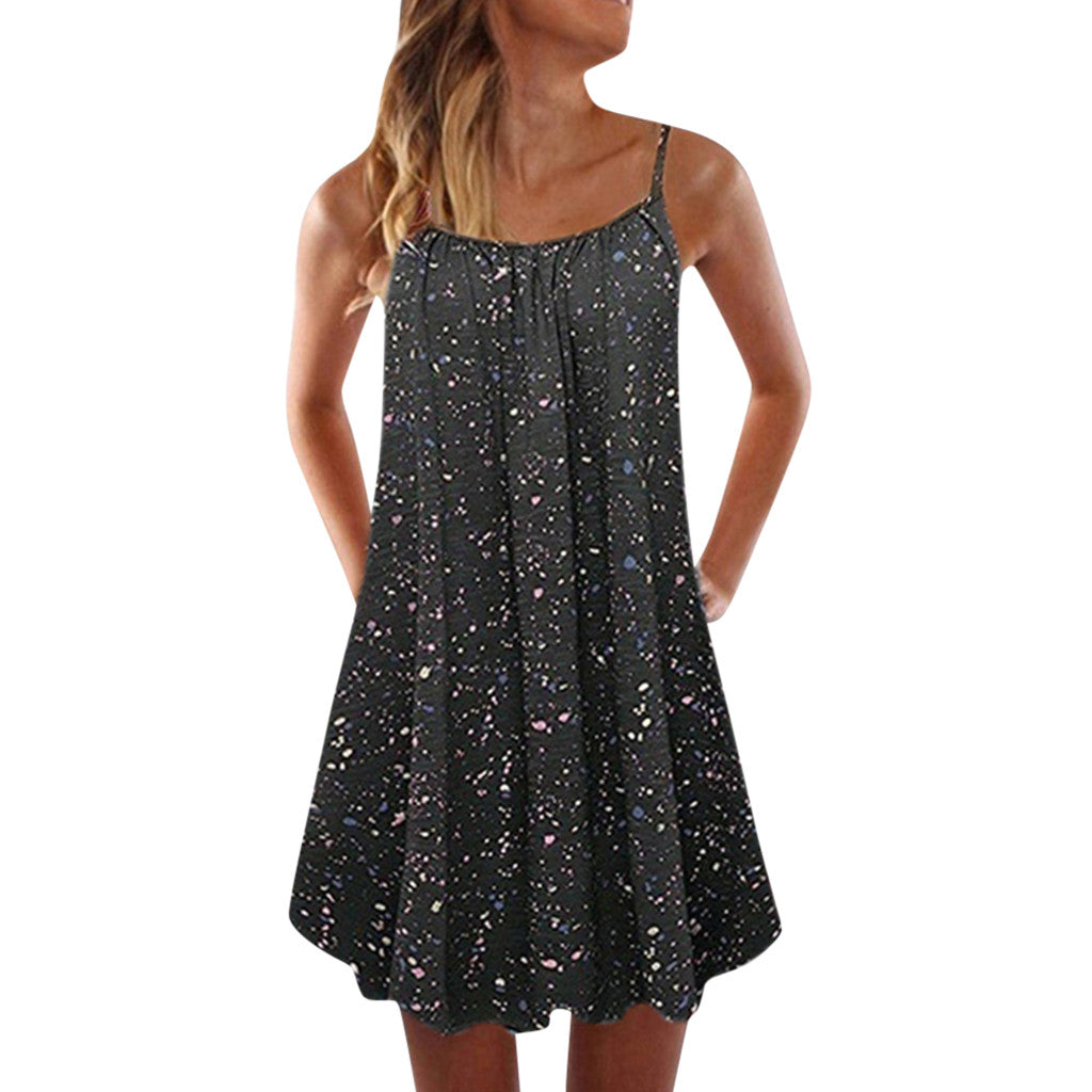2019 Summer Floral Ruffled Maxi Dress for Women