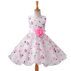 Girls' Digital Print Tank Top Dress with Puffy Skirt