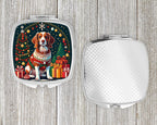 Brittany Spaniel Christmas Compact Mirror