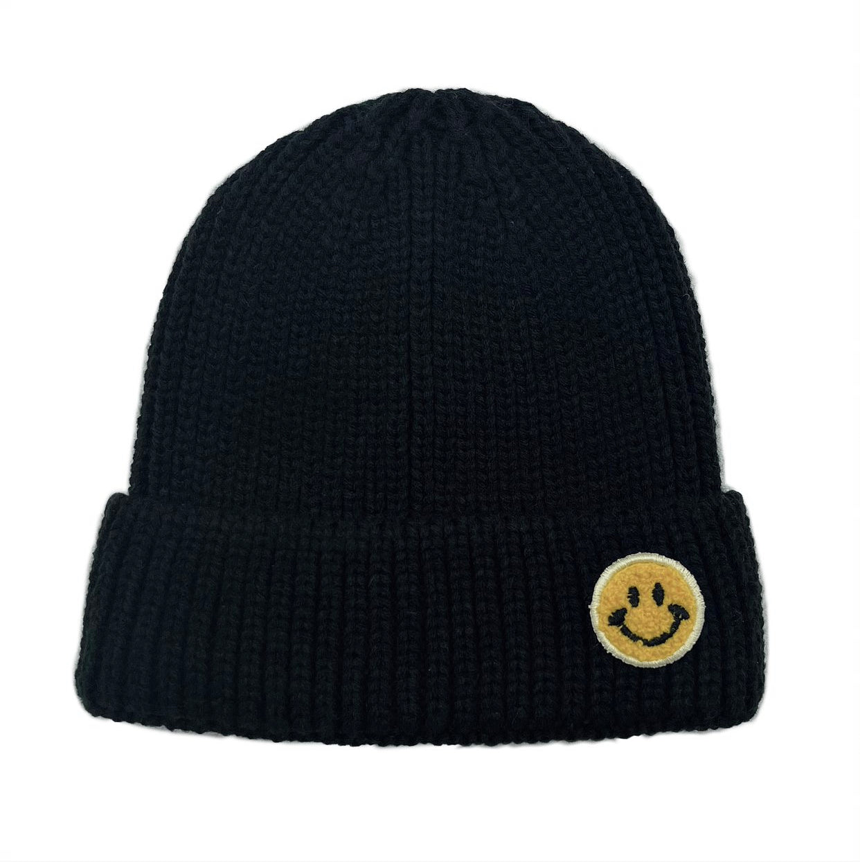 Happy Face Beanie | Embroidered Cap