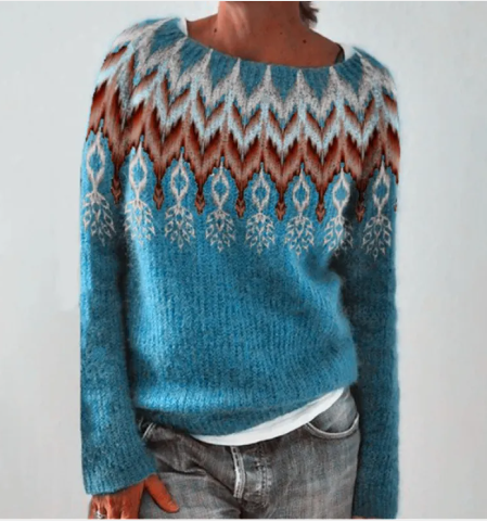Color Block Loose Pullover | Streetwear