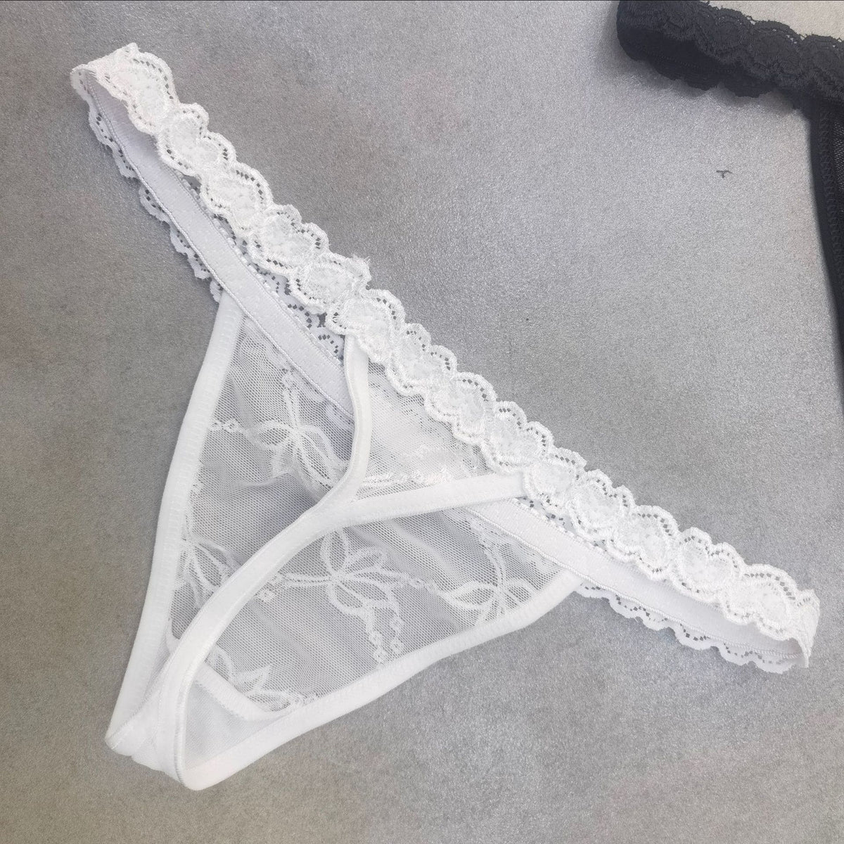 DIY Custom Metal Rhinestone Lace Panties for Women