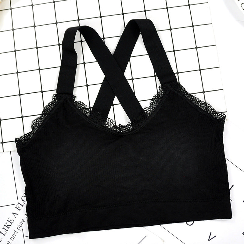 Seamless Cross Strap Anti-Light Tube Top