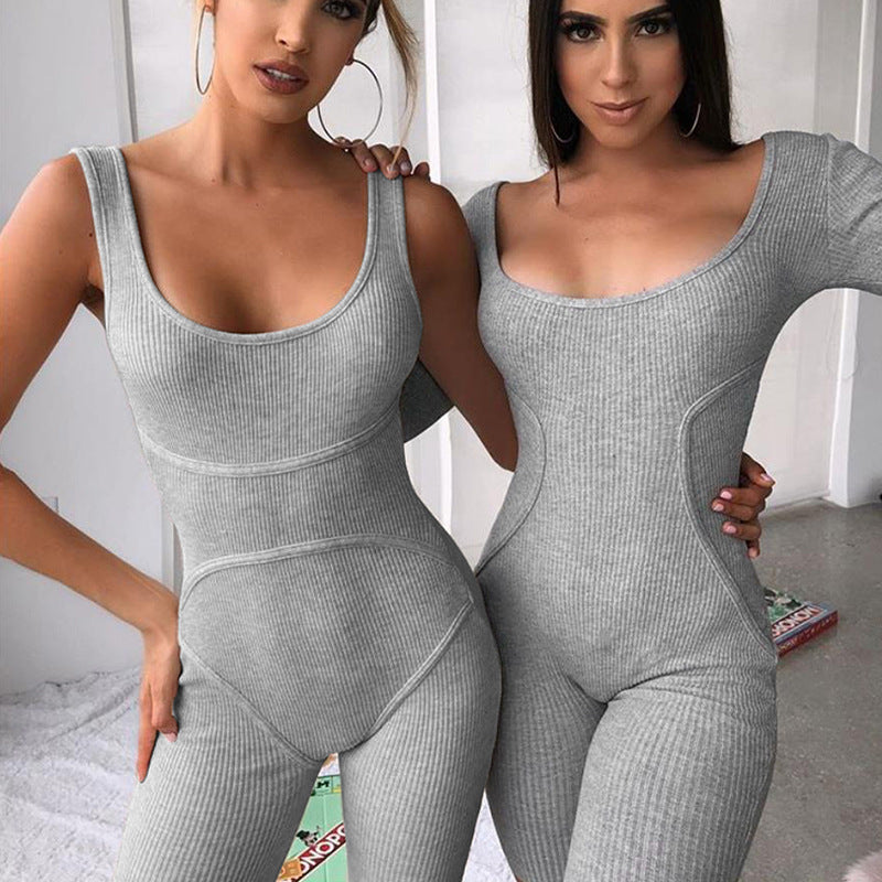 High-Waisted Athletic Bodysuit Shorts for Women