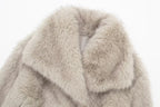 Winter Plush Thicken Lapel Coat