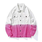 Unisex Turn-Down Collar Denim Jacket