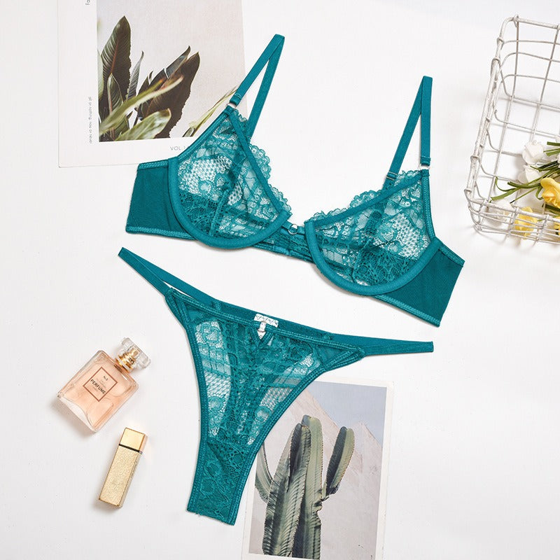 Women's Multi-color Lace Underwear Set