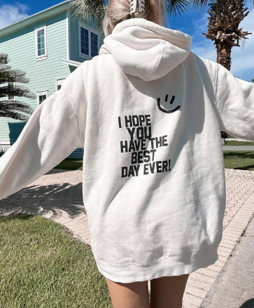 Colorful 3D Printed Loose Hooded Sweater