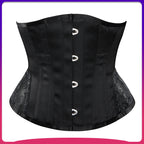Embroidered Waist Trainer Corset Top with 4 Hooks