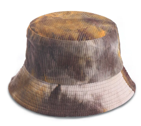 Corduroy Tie-Dye Fisherman Hat | Embroidered Cap