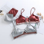 Six Rabbit Satin Comfort Wireless Bralette Set