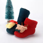 Thick Non-Slip Cotton Christmas Baby Socks with Bells