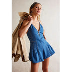 Cowboy Siamese Shorts Women's Clothing Loose Jumpsuit