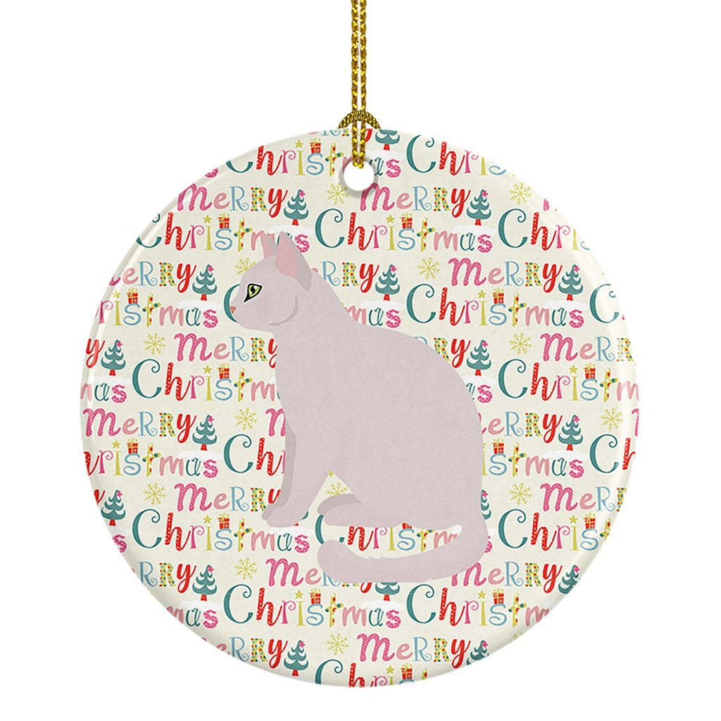 Burmilla #2 Cat Christmas Ceramic Ornament