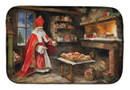 Cookies with Santa Claus Sinterklaas Dish Drying Mat