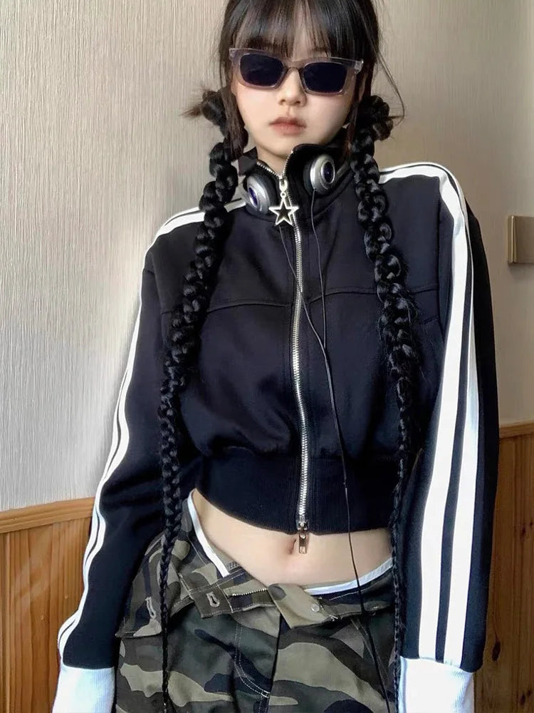 Spring Autumn New Color-Block Hoodie for Women | Streetwear