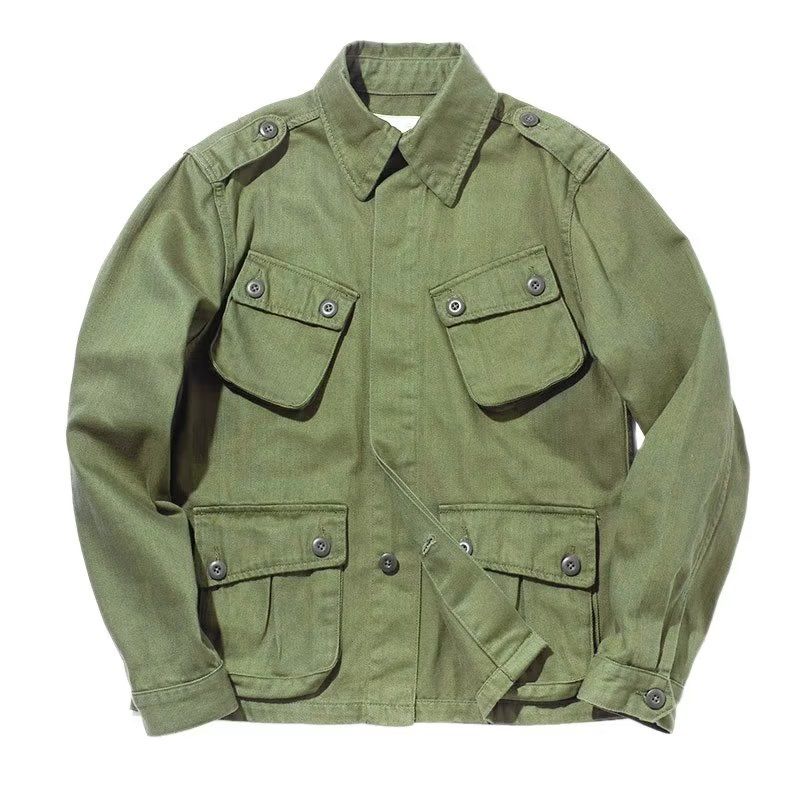 Retro Heavy Men's Cotton Washed Workwear Jacket