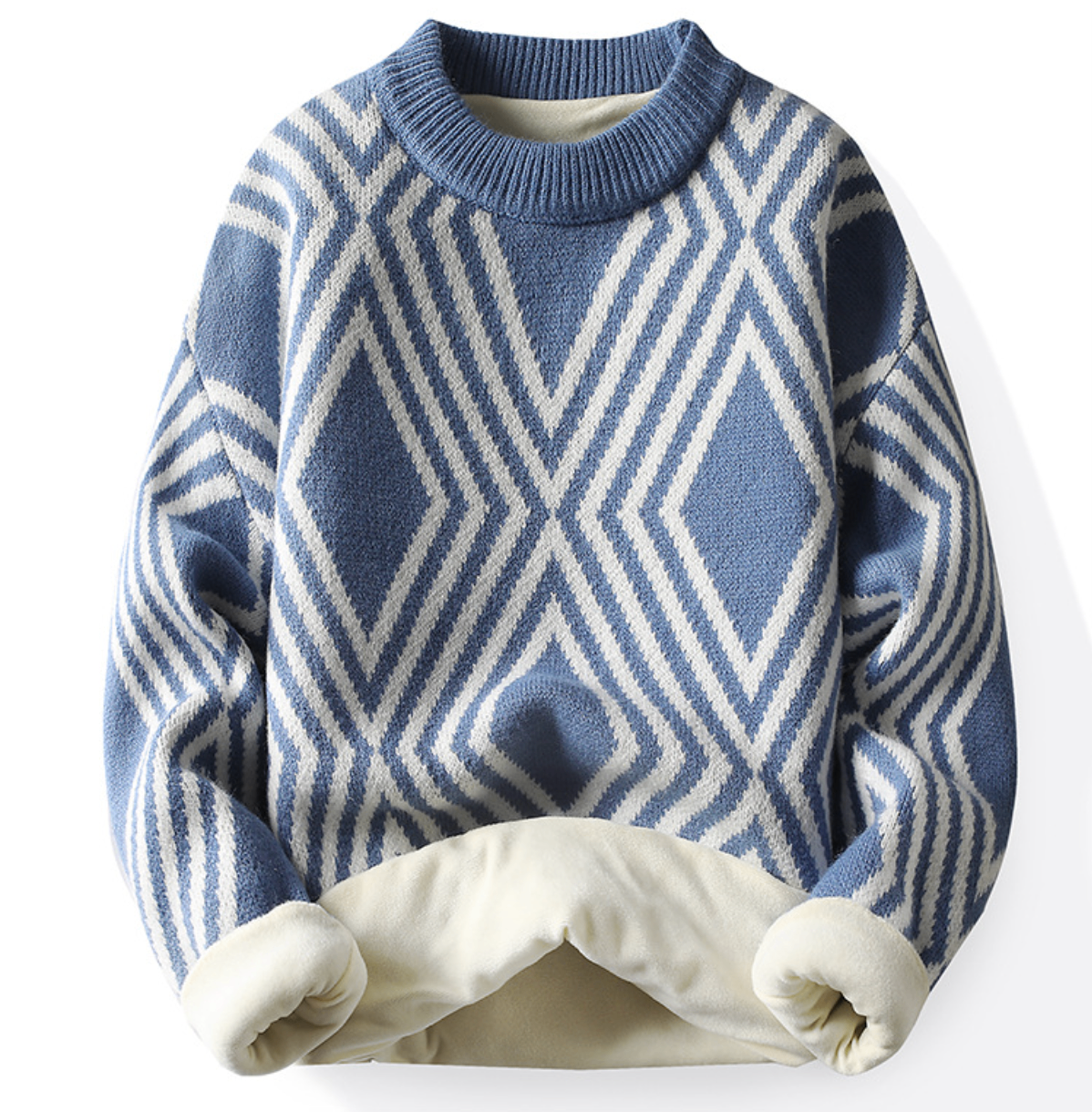 Men's Knitted Round Neck Cashmere Sweater