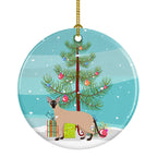 Colorpoint Shorthair Cat Christmas Ceramic Ornament