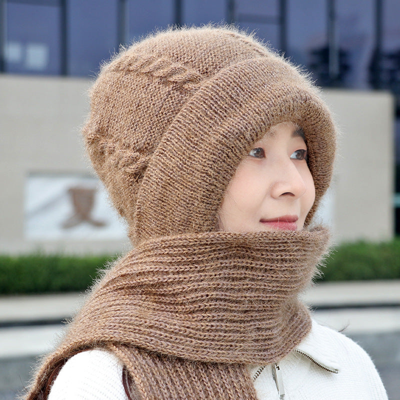 Thickened Fleece-Lined Women's Winter Hat | Embroidered Cap