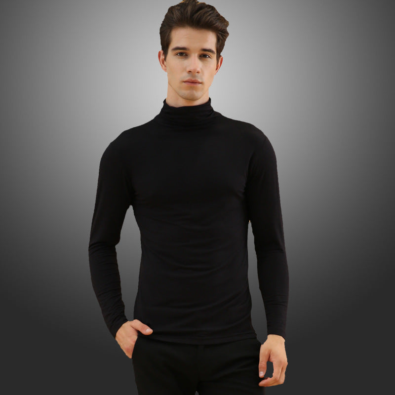 Men's Thermal Underwear with High Neck Lapel