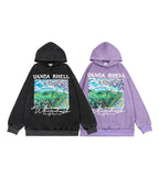 American Retro Street Style Oil Painting Hoodie | Streetwear