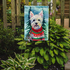 Westie Christmas Garden Flag